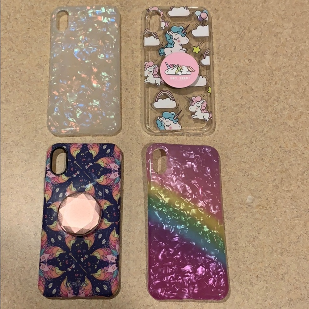 Set of 4 iPhone X/Xs cases